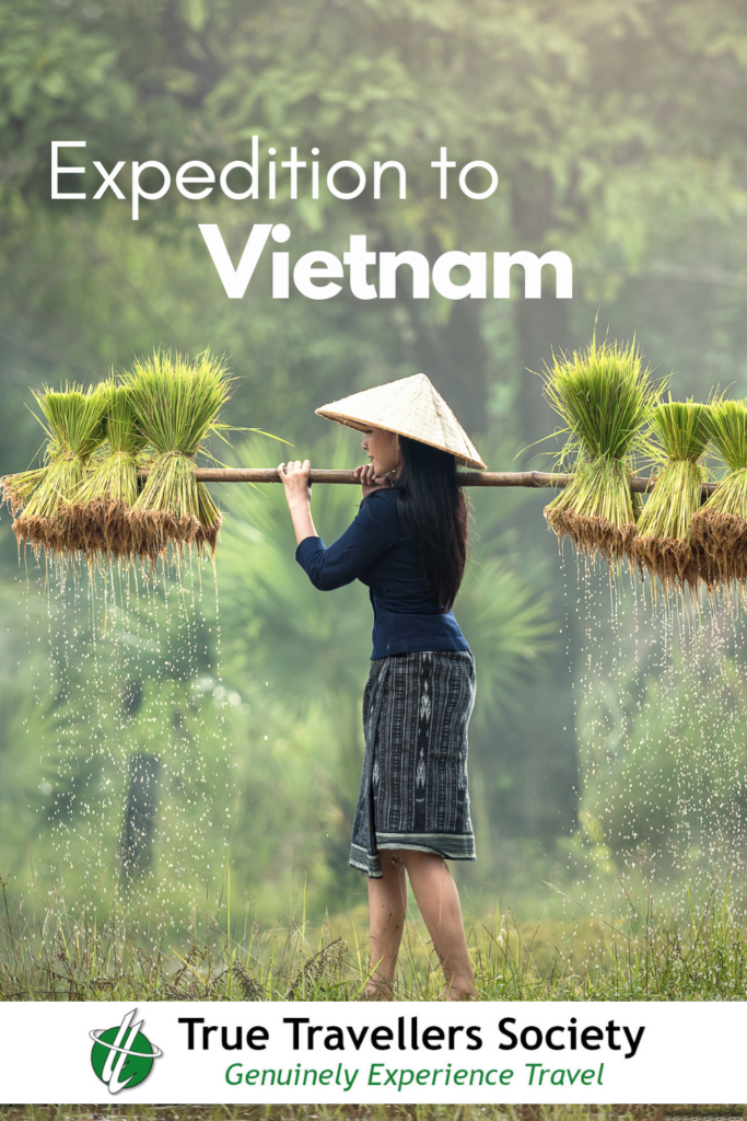 Expedition to Vietnam - lady in rice fields